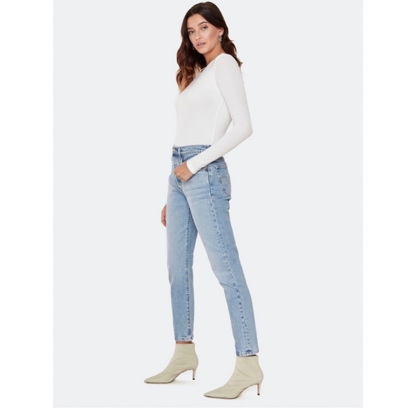 Levi's 501 Straight High Rise Blue Jeans - Picture 10 of 13